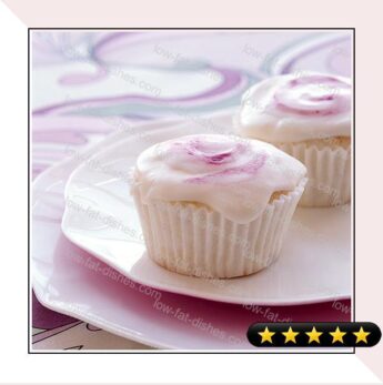 Angel Food Cupcakes with Raspberry Swirl recipe