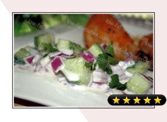 Sweet Cucumber and Red Onion Salad recipe