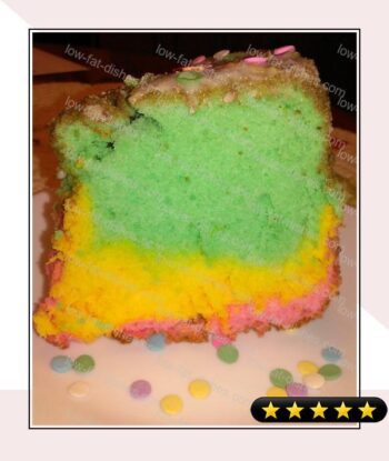 Rainbow Angel Food Cake recipe