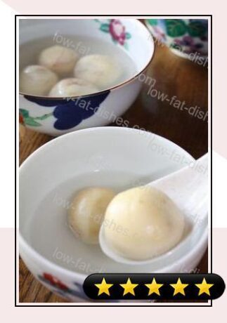 Dousha-yuan - Boiled Shiratama Rice Cakes Stuffed with Sweet Bean Paste recipe