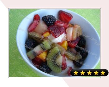 Fruit Salad With Vanilla Bean Syrup recipe